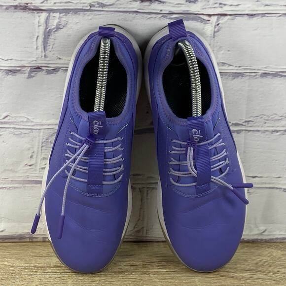 Clove Purple White Nursing Shoes Women's 8 Comfort Walking Healthcare Sneakers - Picture 6 of 8